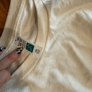 Lane Seven Men’s Short Sleeve Crew Tee in Cream